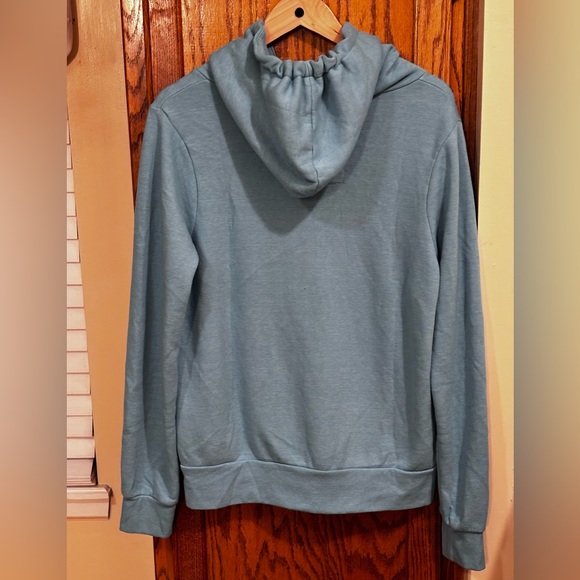 Aviator Nation 5 Stripe Zip Hoodie Woman’s Aquamarine/Aqua Size Medium - Picture 4 of 9